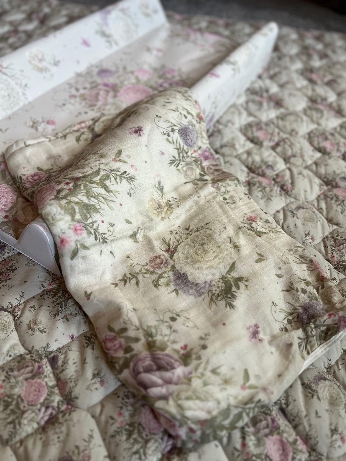 Antique Rose Bamboo Baby Blanket
