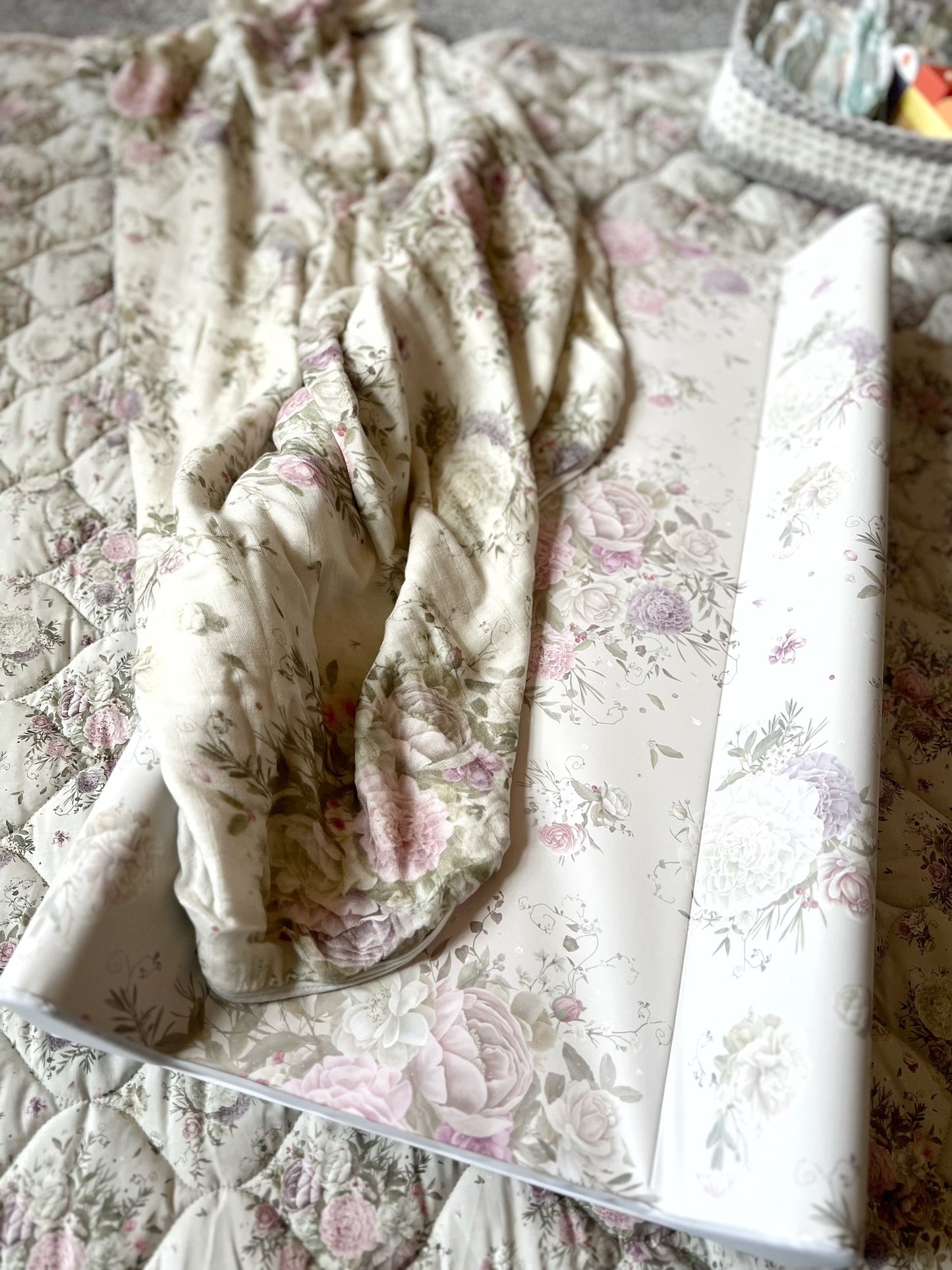 Antique Rose Bamboo Baby Blanket