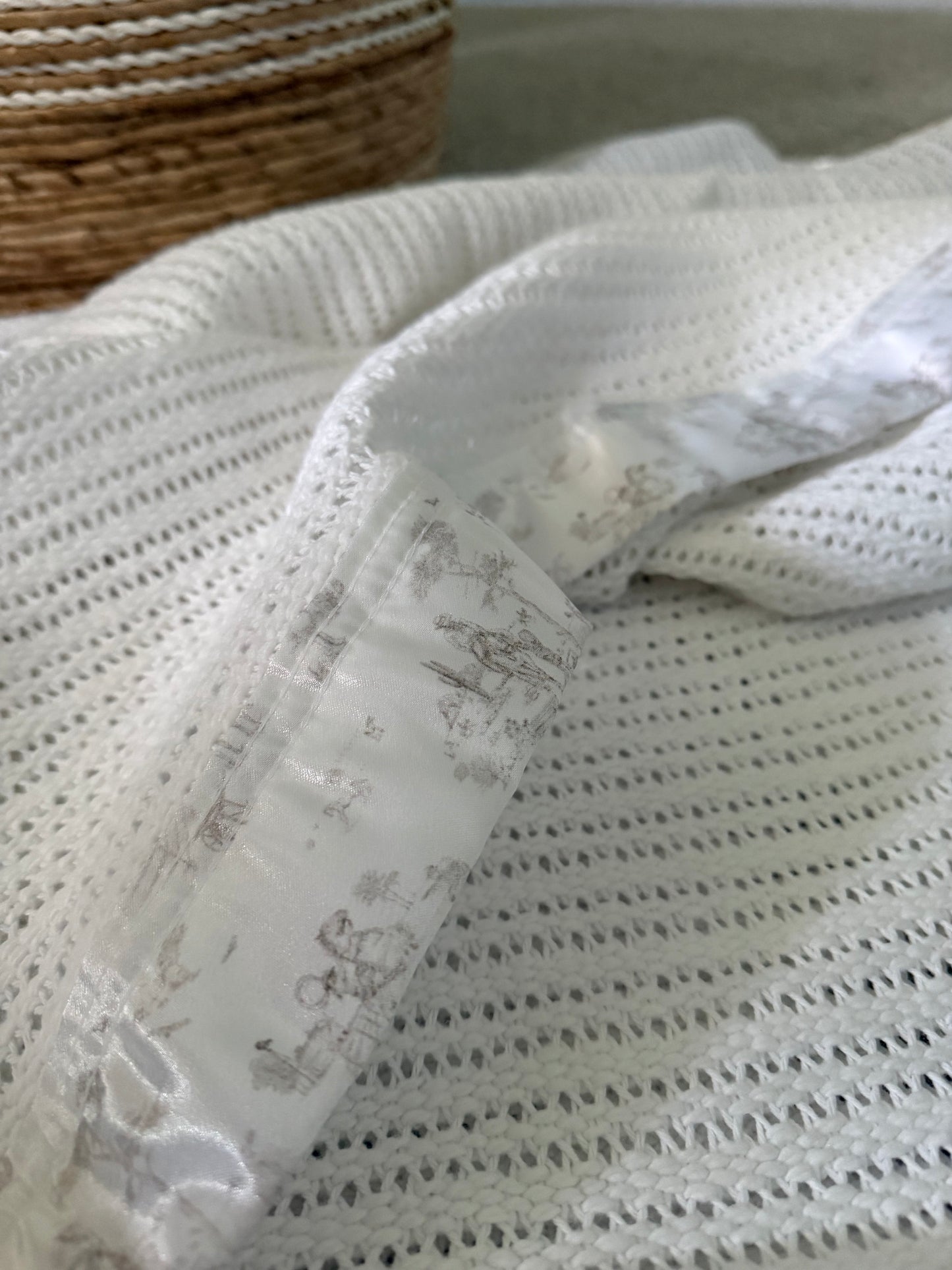Cellular Baby Blanket - Western Toile