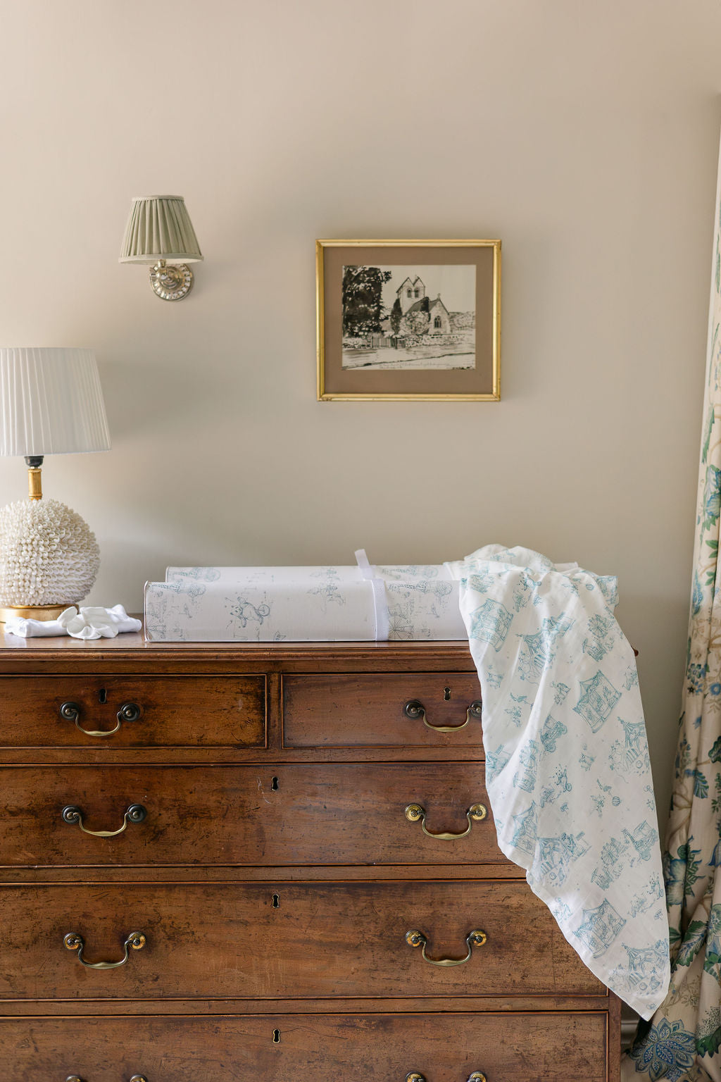 Circus Toile Bamboo Baby Blanket