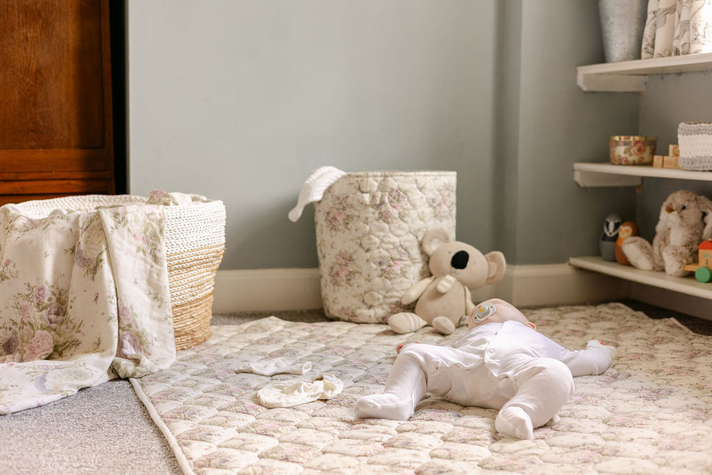 Antique Rose Quilted Playmat