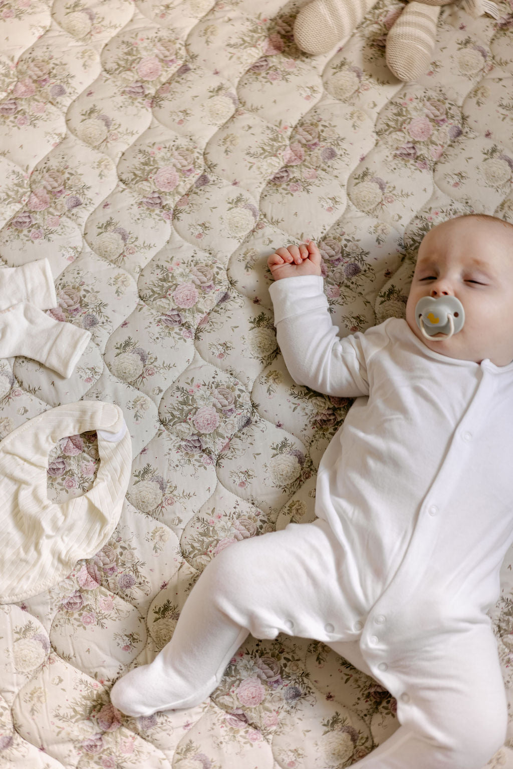 Antique Rose Quilted Playmat