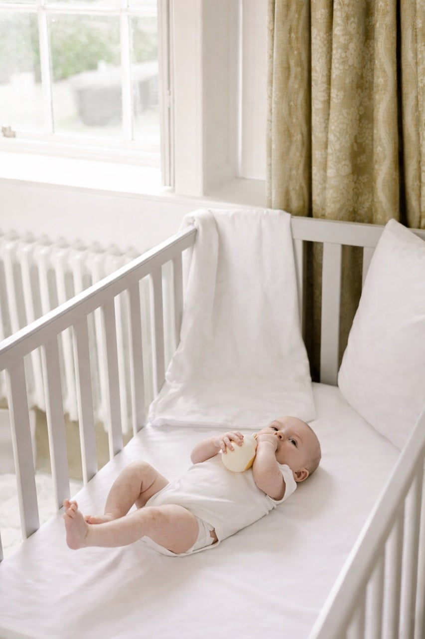 White Fitted Crib Sheet