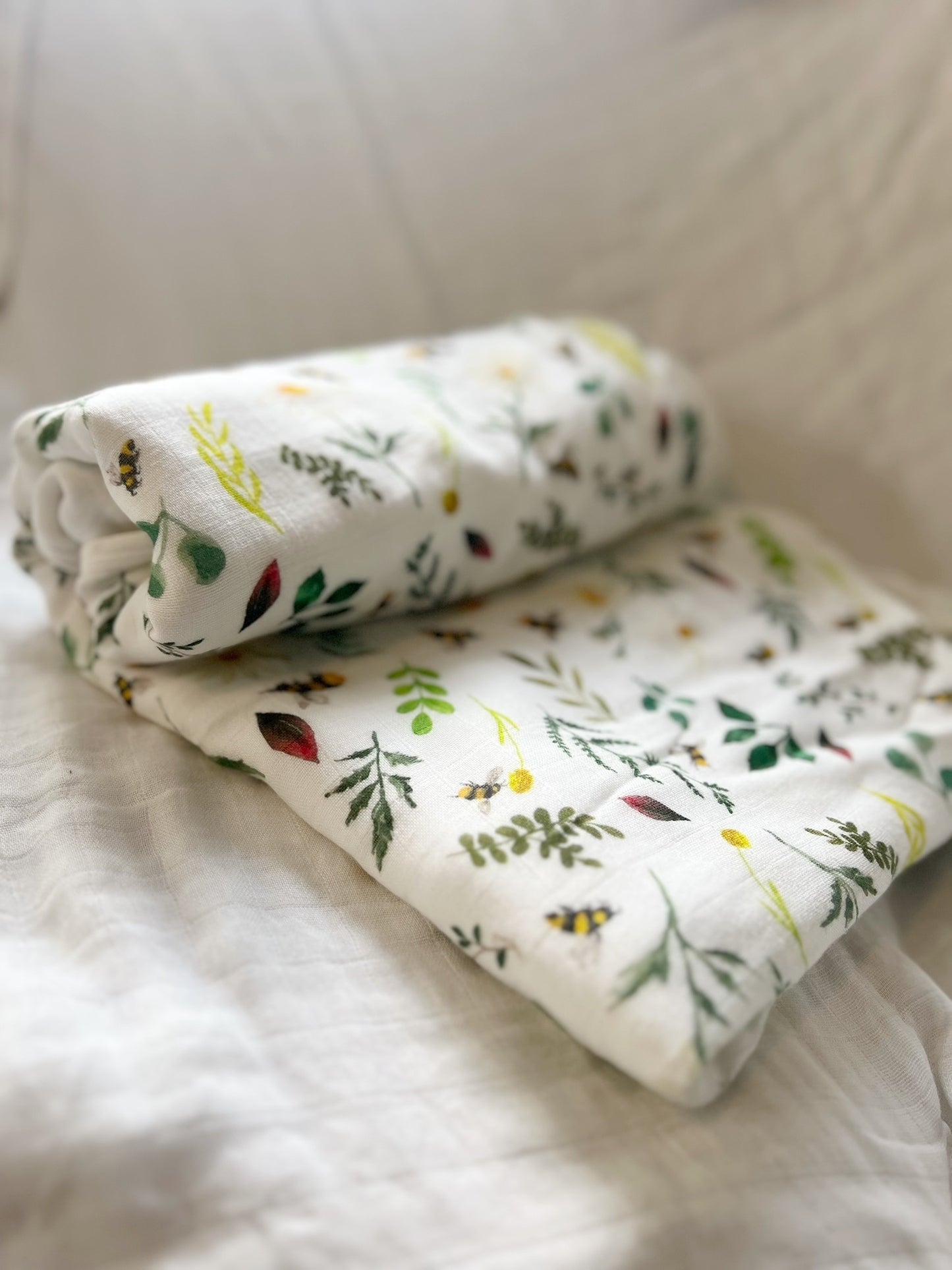 Wild Bee Bamboo Baby Blanket