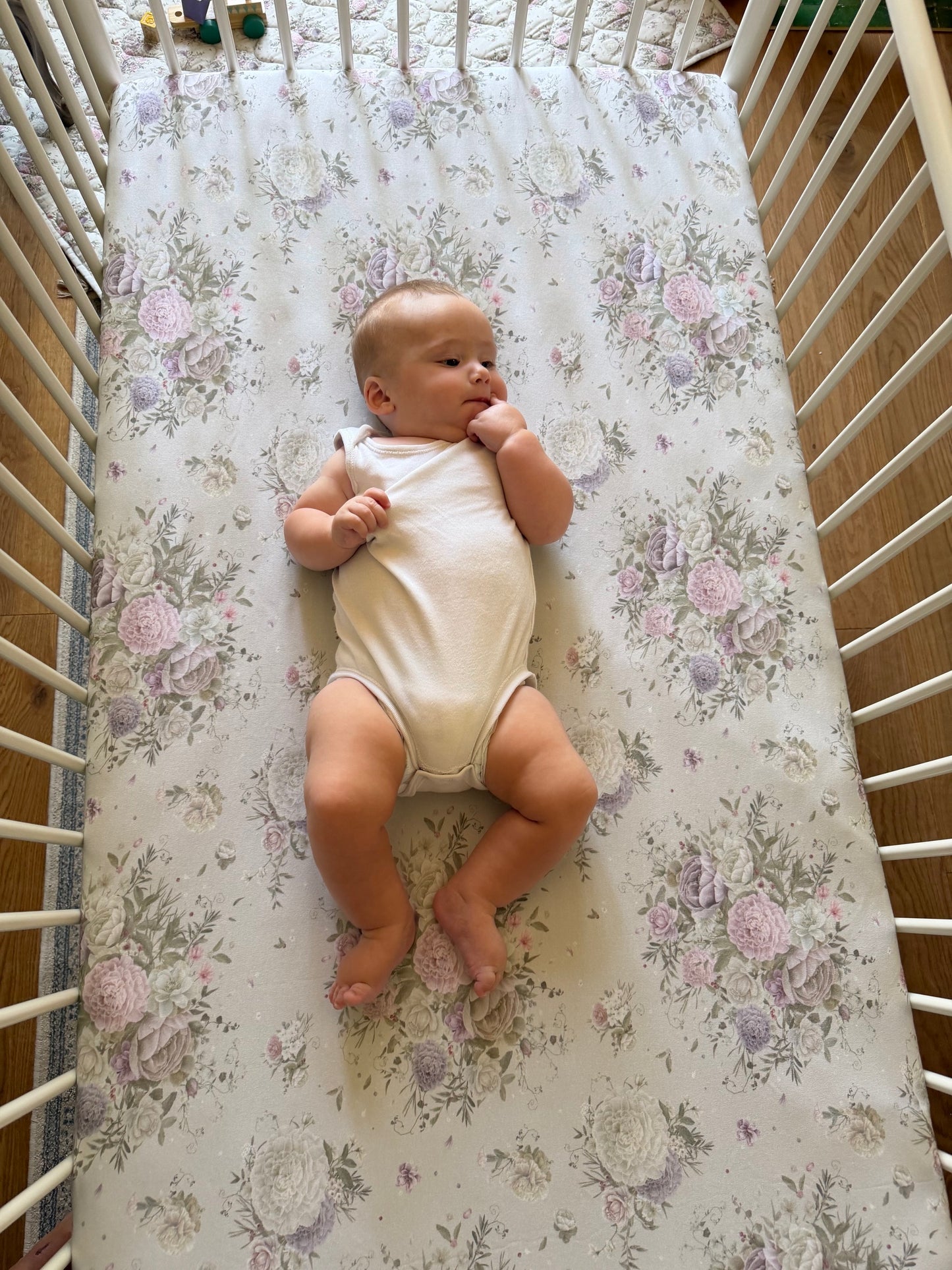 Antique Rose Fitted Crib Sheet