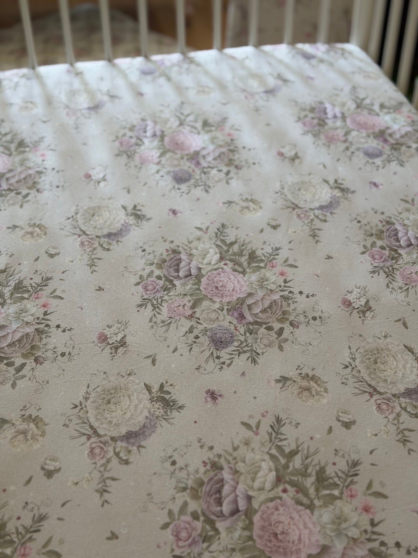 Antique Rose Fitted Crib Sheet