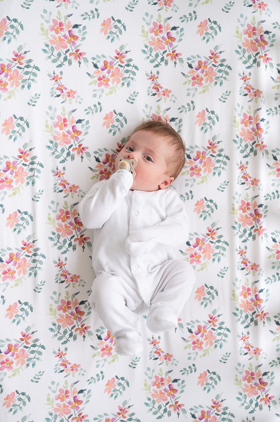 Pretty Stems Fitted Crib Sheets