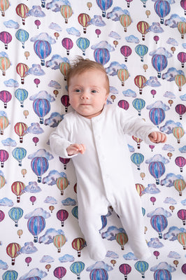 Balloon Festival Fitted Crib Sheet