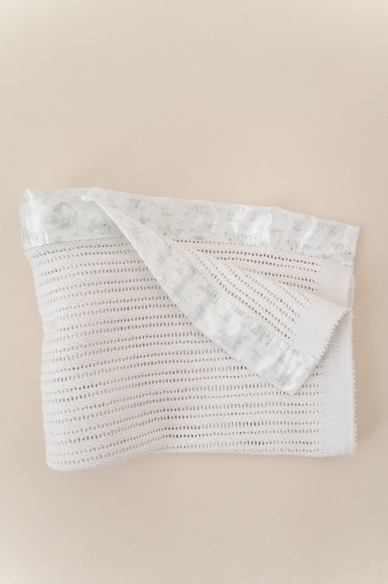 Cellular Baby Blanket - Safari Toile