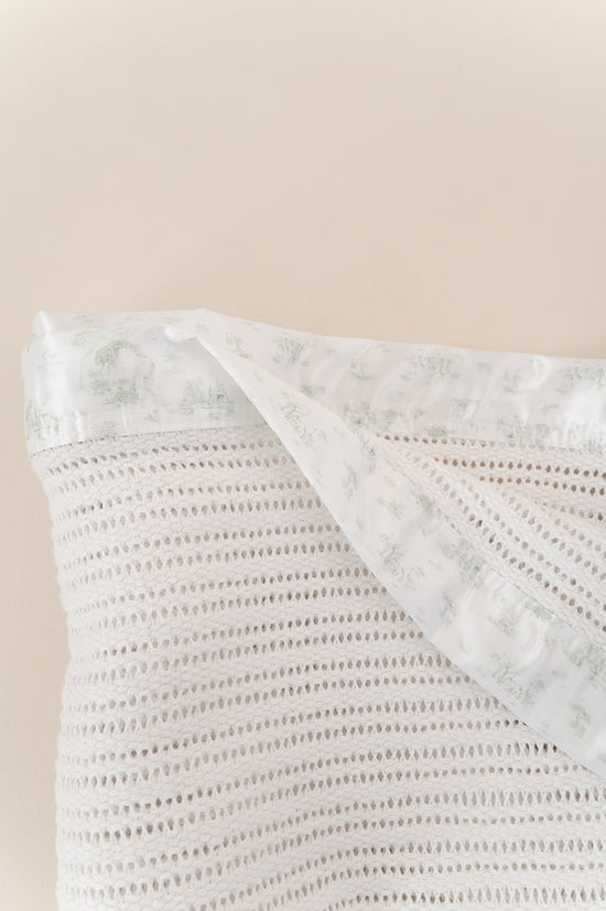 Cellular Baby Blanket - Safari Toile