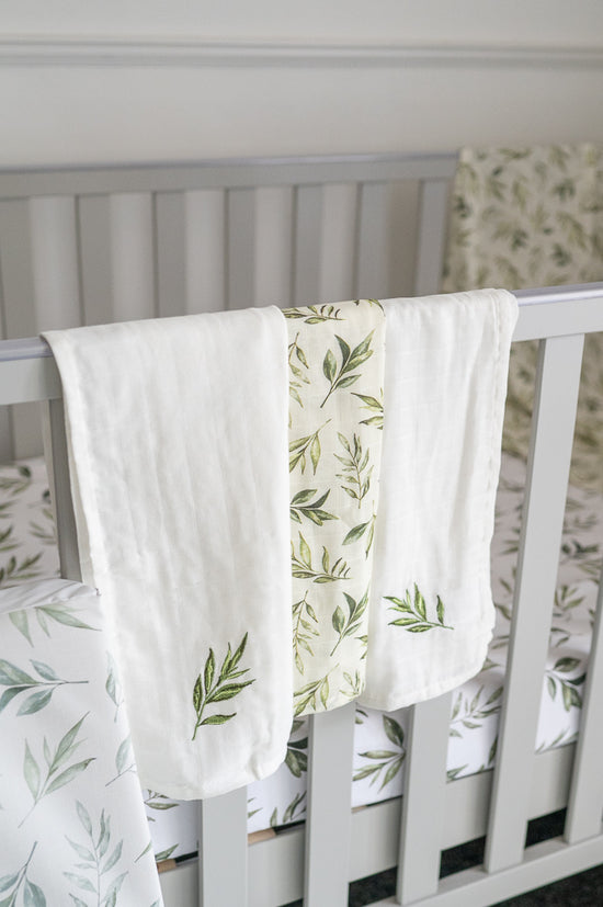 Load image into Gallery viewer, Linen Leaves Muslins (Set of 3)
