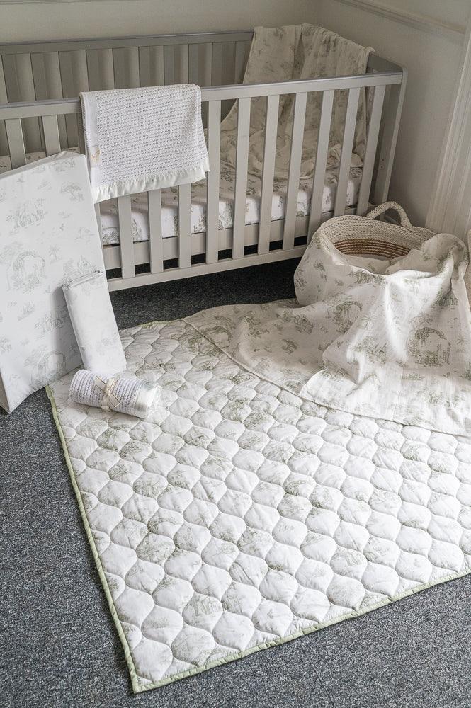 Cellular Baby Blanket - Safari Toile