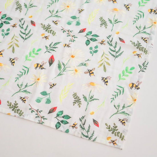Load image into Gallery viewer, Wild Bee X-Large Muslin Swaddle
