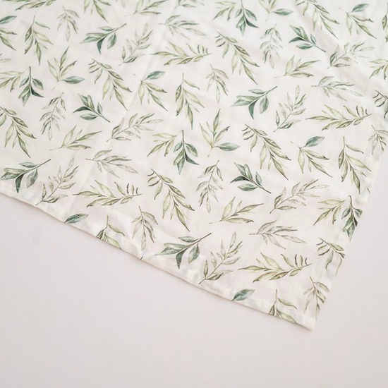 Linen Leaves X-Large Muslin Swaddle