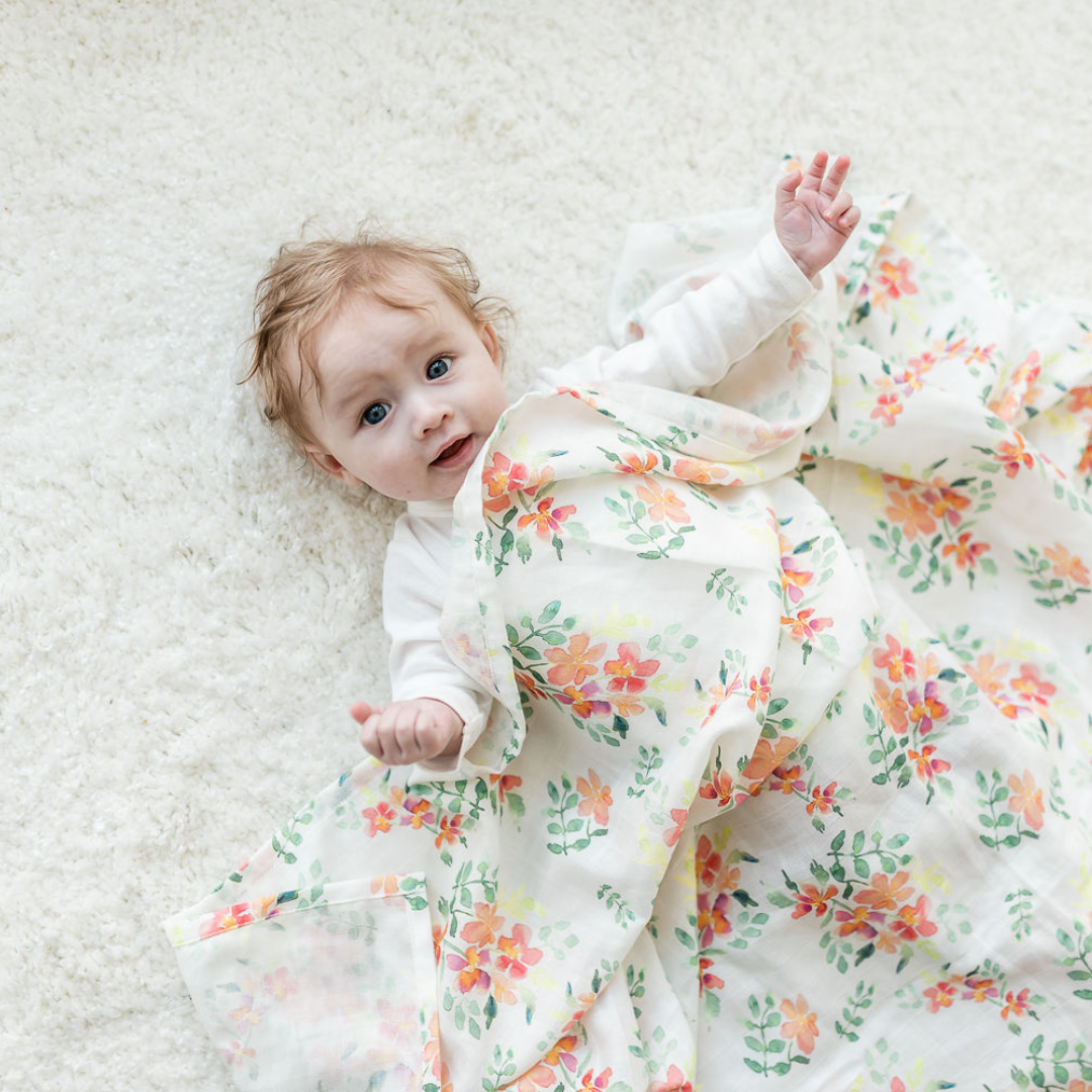 Pretty Stems X-Large Muslin Swaddle