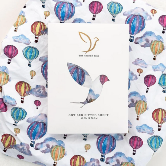 Balloon Festival Fitted Crib Sheet