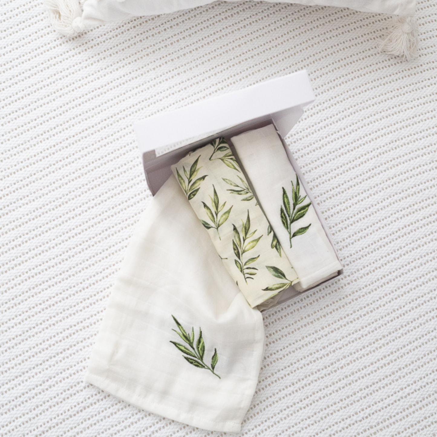 Linen Leaves Muslins (Set of 3)