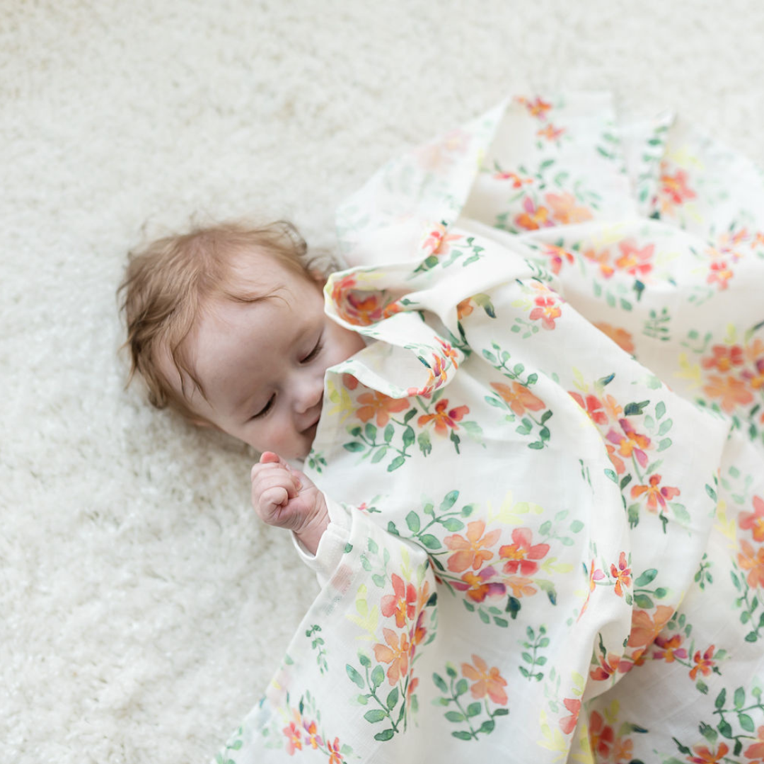 Load image into Gallery viewer, Pretty Stems X-Large Muslin Swaddle
