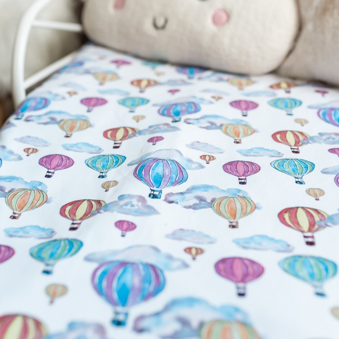 Balloon Festival Toddler Bed/Cotbed Duvet Cover and Pillow Case Set | The Gilded Bird | Toddler Duvet Sets | Buy Toddler Duvet Sets Online 