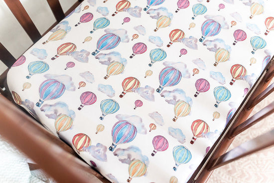 Load image into Gallery viewer, Balloon Festival Fitted Crib Sheet
