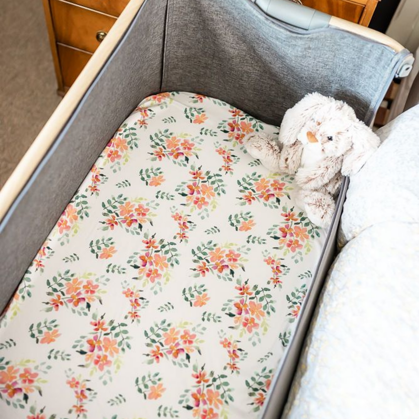 Pretty Stems Change Pad Covers/Bassinet Sheets