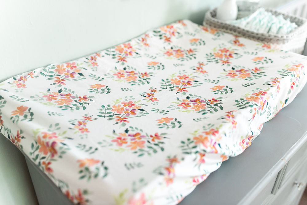 Pretty Stems Change Pad Covers/Bassinet Sheets