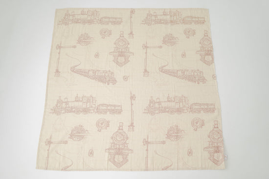 Trains X-Large Muslin Swaddle