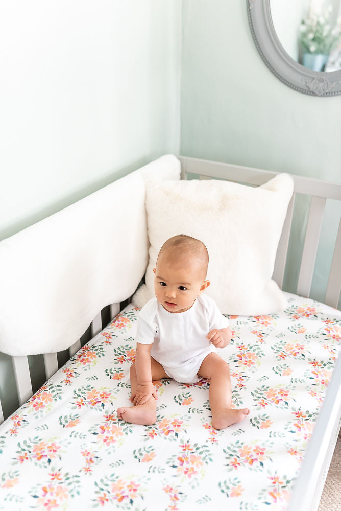 Pretty Stems Fitted Crib Sheets